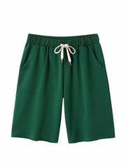 Summer Drawstring Loose Shorts Elastic Waist Sports Biker Yoga Shorts
