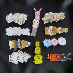 10pcs Acrylic Cartoon Pin Bags Hat Decoration Accessories for Girls