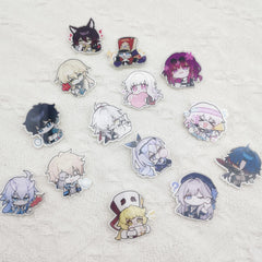 Cartoon Acrylic Brooches for Kids Clothing Pins