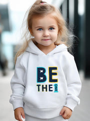 Number One Pattern Long Sleeve Hooded Sweatshirt Girls Comfy Hoodies