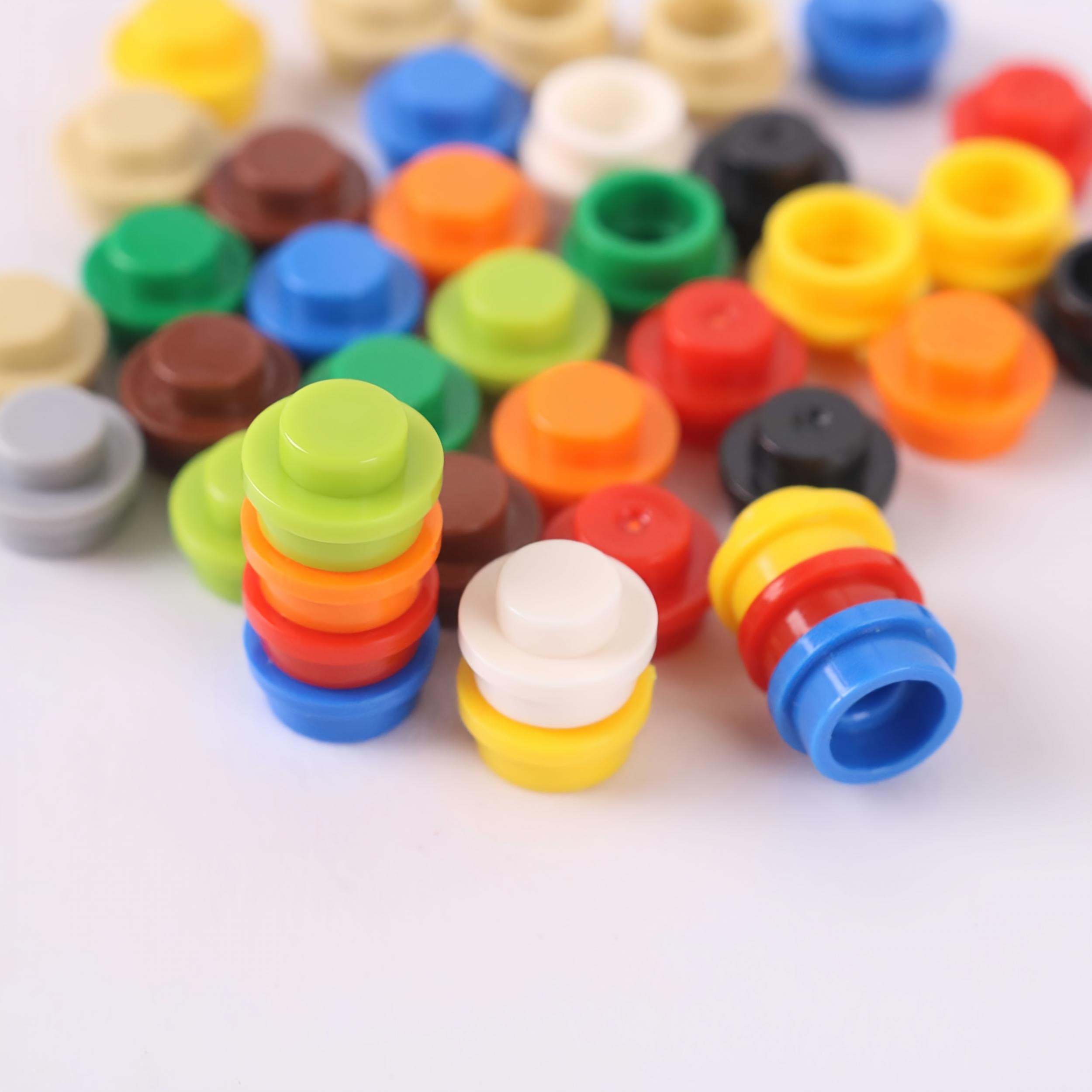 200pcs 1x1 Disc Building Block Material for DIY Art and Car Lighting