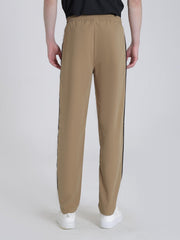 Stripe Patchwork Slacks Men's Casual Slim Fit Dress Pants