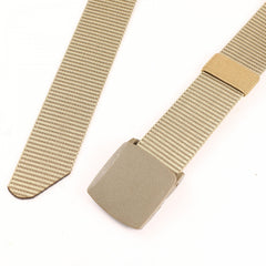 Outdoor Military Belt Plastic Buckle Nylon Canvas Belt