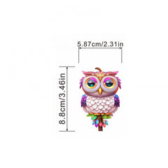 2pc Owl Iron on Heat Transfer Sticker for DIY Clothing T Shirt Mask Backpack
