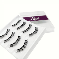 4 Pairs 12mm D Curling Faux Mink Hair Lashes