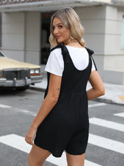 Solid Wide Leg Romper Scoop Neck Sleeveless