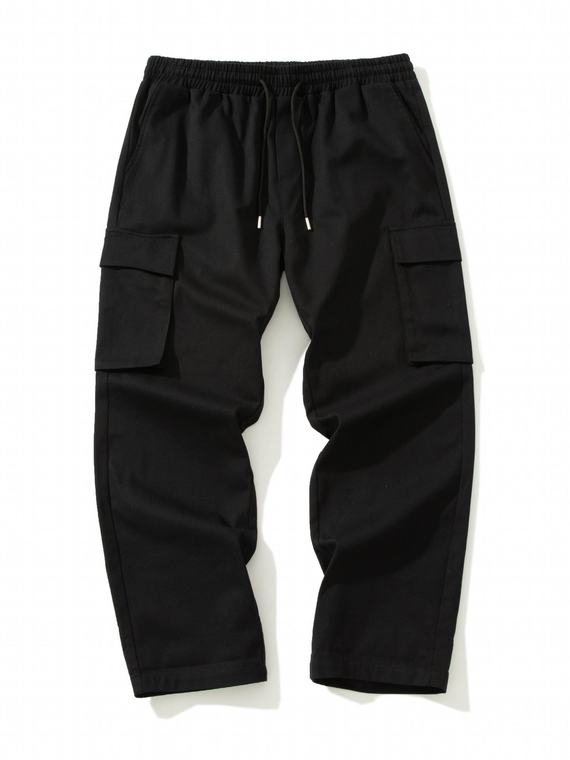 Men's Drawstring Cargo Pants for Spring/Fall