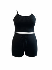 Ribbed Cami Top & Shorts Set