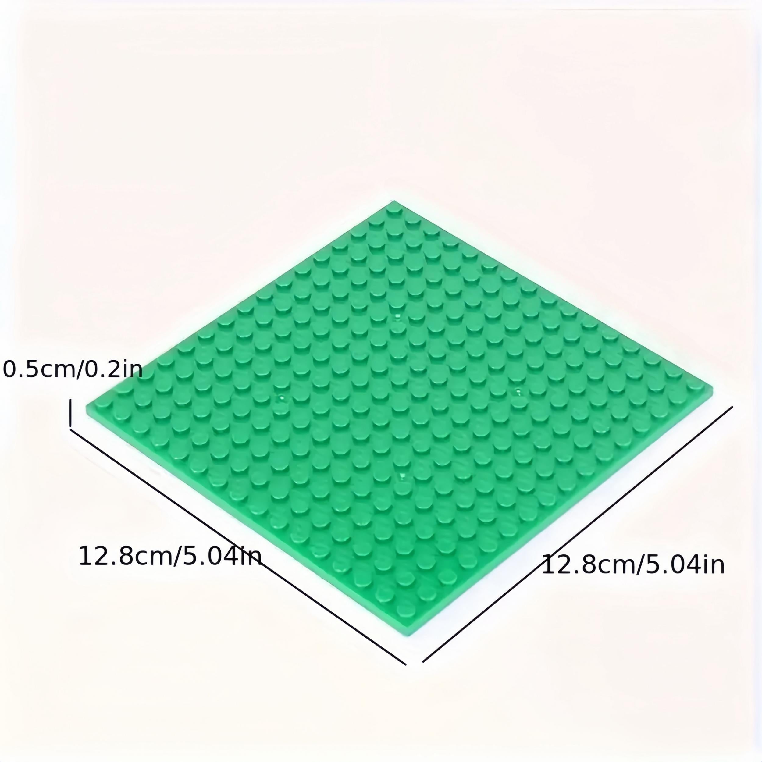 Double Sided 12x12 Building Block Base Plate with Toy Accessories