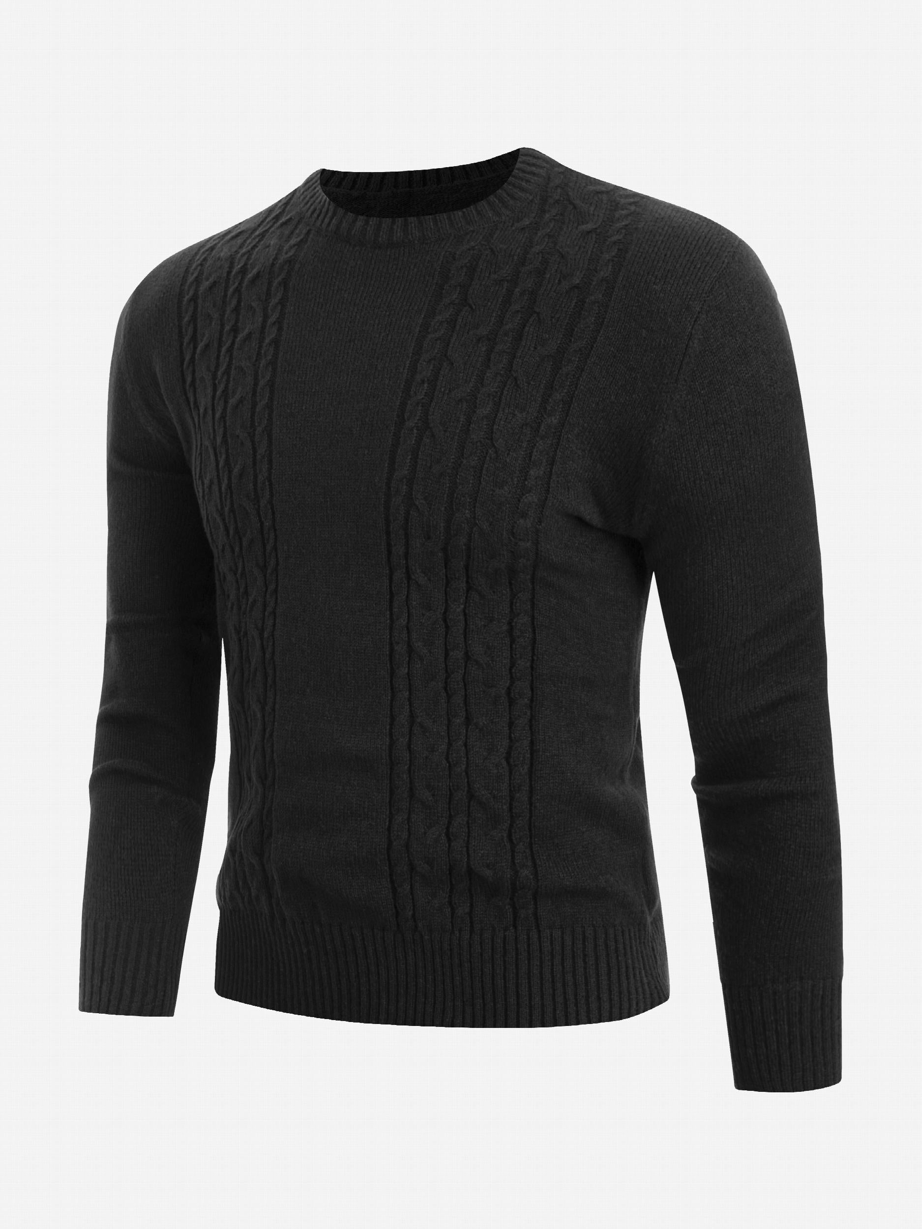Men's Casual Knit Crew Neck Sweater Warm Top