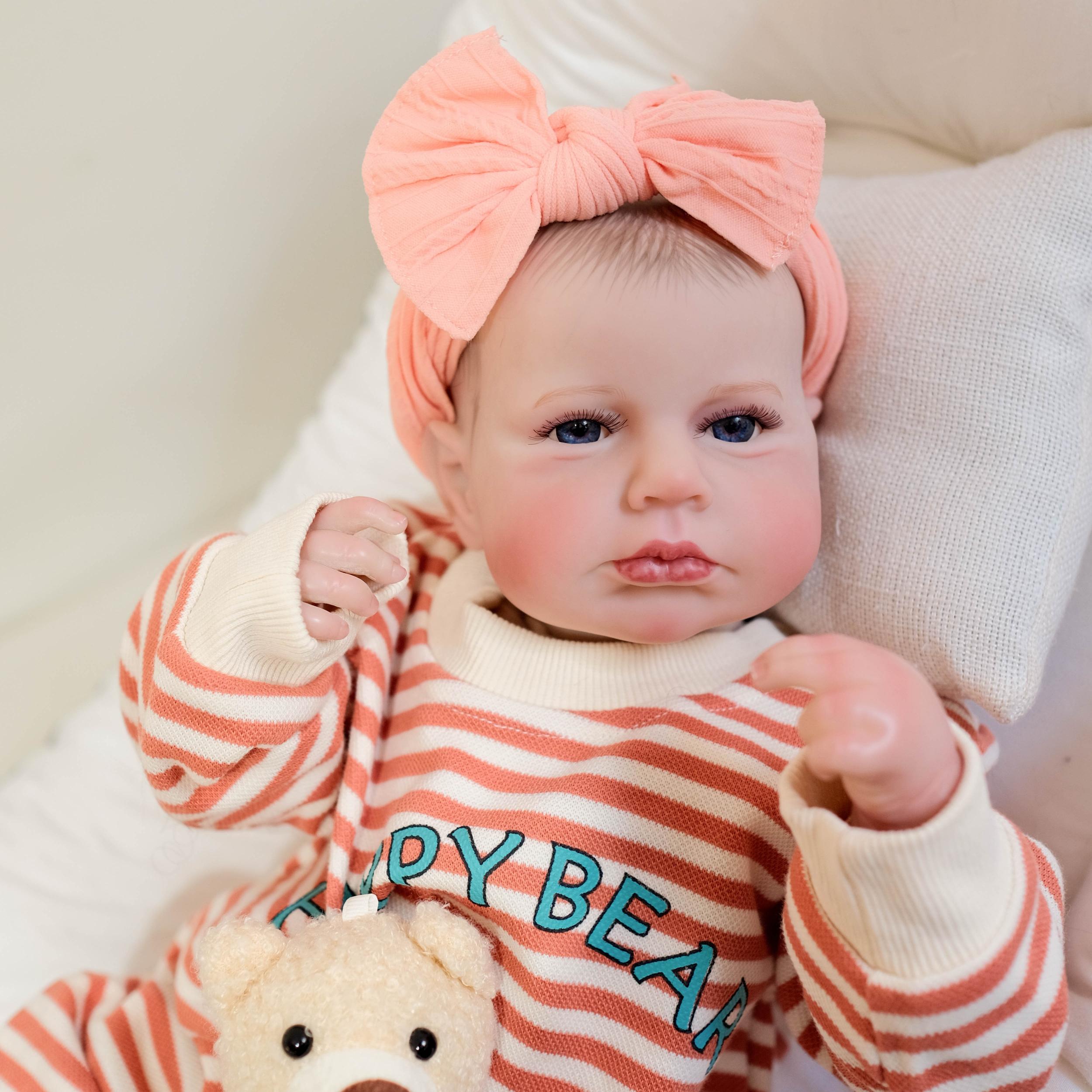 iCradle 18 Inch Reborn Doll w/ Hand Painted Head Soft Fabric Body & Accessories