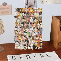 Cat Wooden Puzzle Two Piece Set Educational Jigsaw Toy
