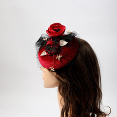 1920s Vintage Veil Derby Fascinator Hat Women's Wedding Headdress