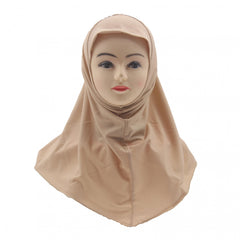 Small Size Soft Turban Cap Neck Cover Head Wrap for Girls