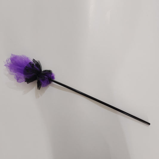 Purple Broom Halloween Broomstick Witch Costume Accessory