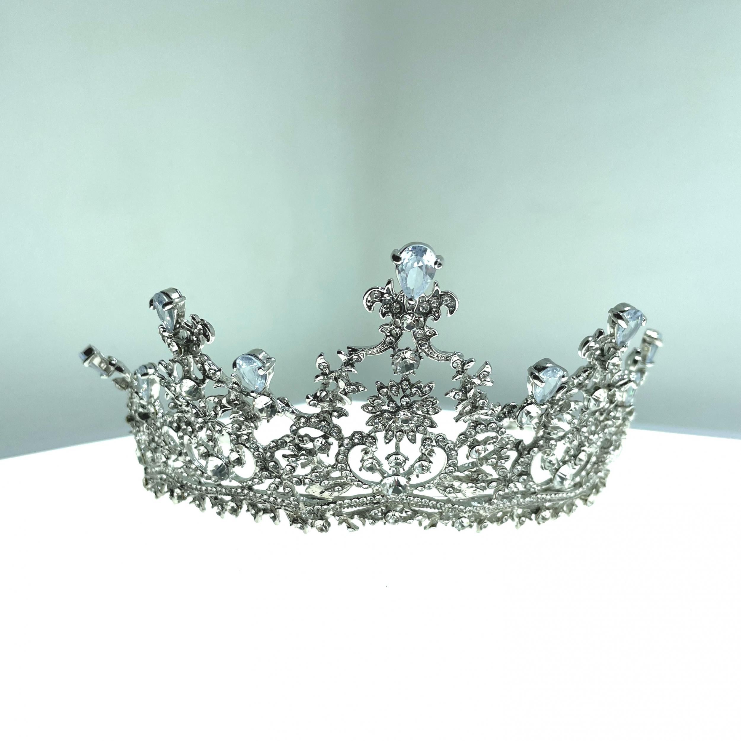 Girls Zircon Crown Rhinestone Hair Accessories for Party Wedding