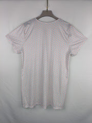 Floral Print Round Neck Short Sleeve Loungewear Dress