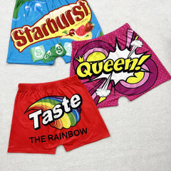 3 Pack Letter Print Shorts - Women's Spring & Summer Clothing