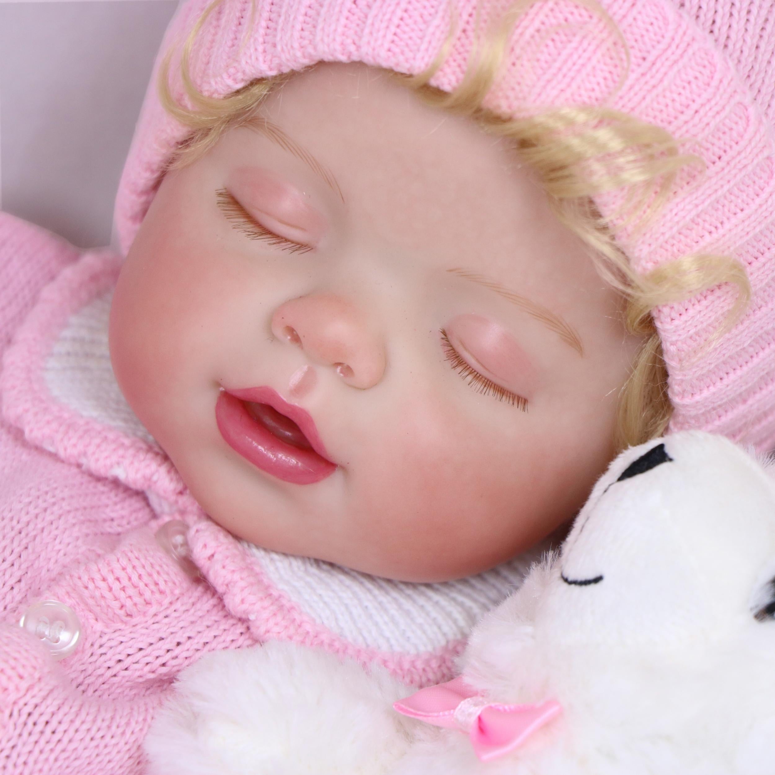 20inch Curly Hair Soft Rubber Doll With Cloth Body & Accessories