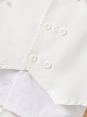 Boys Baptism Dress Little Gentleman Outfit 3pcs Set