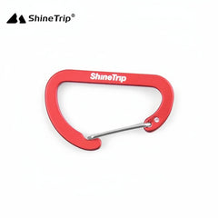 10pcs Aluminum Hook Bukcle D-shaped Backpack Metal Buckle Keychain