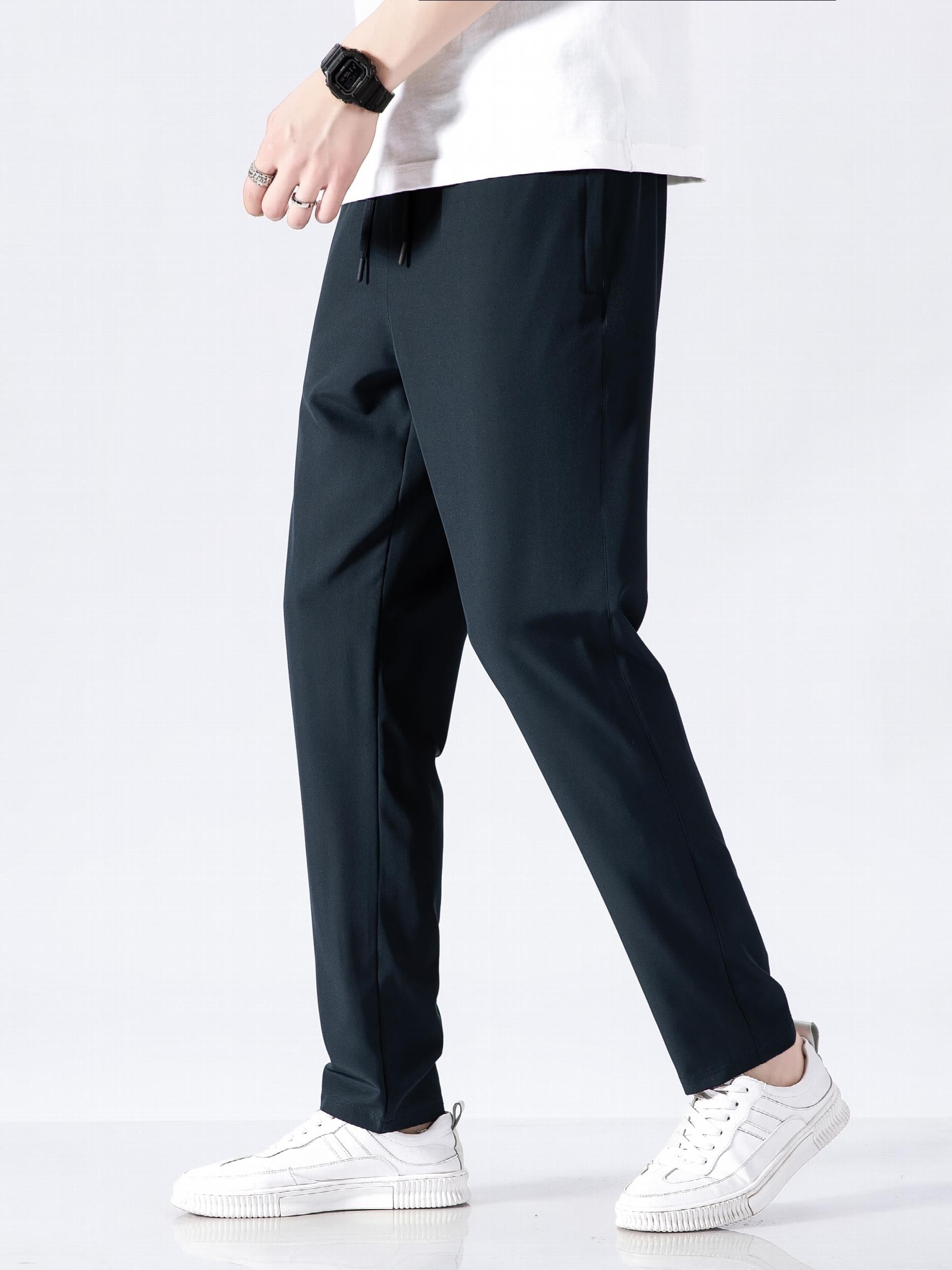 Men's Drawstring Sport Trousers Lightweight Athletic Pants