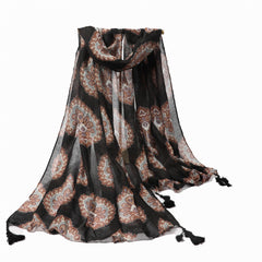 Men's Casual Cashew Flower Ethnic Style Scarf
