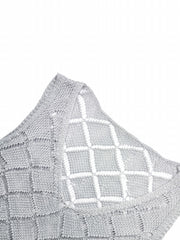 Casual Sweater Women's V Neck Pullover Tank Sweater
