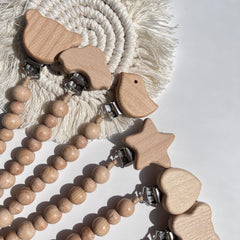 Beech Pacifier Chain Anti-drop Holder Clip