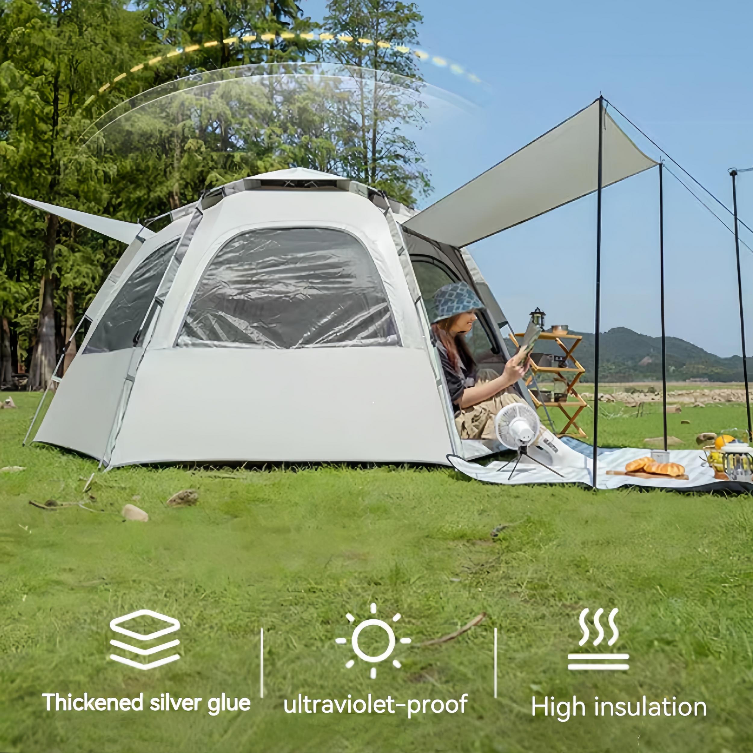 Lightweight Camping Tent Canopy for 2-5 Person with Carrying Bag