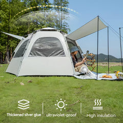 Lightweight Camping Tent Canopy for 2-5 Person with Carrying Bag