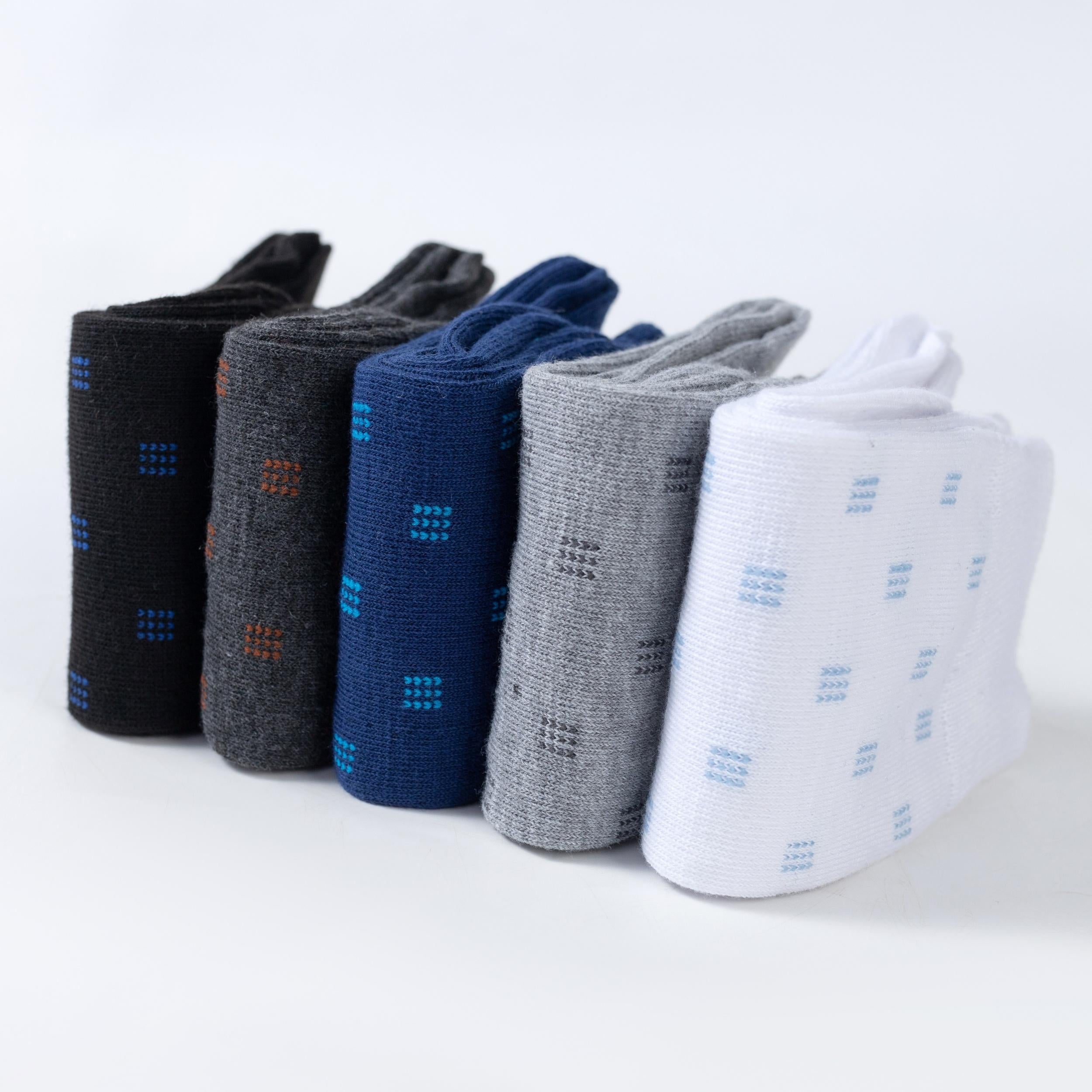 Men's Crew Socks Antibacterial Breathable Casual Socks
