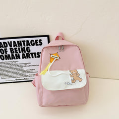 Kids' Cartoon Bear Backpack Nylon Bag