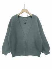 Open Front Loose Long Sleeve Cardigan for Women