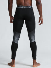 Men's Quick Dry Compression Leggings for Outdoor Running