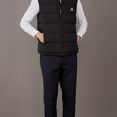 Men's Winter Vest Stand Collar Zip Up Casual Padded Vest