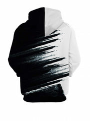 Men's Casual Block Hooded Sweatshirt With Kangaroo Pocket