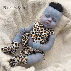 Fairy Boy Reborn Doll with Leopard Outfit & Accessories