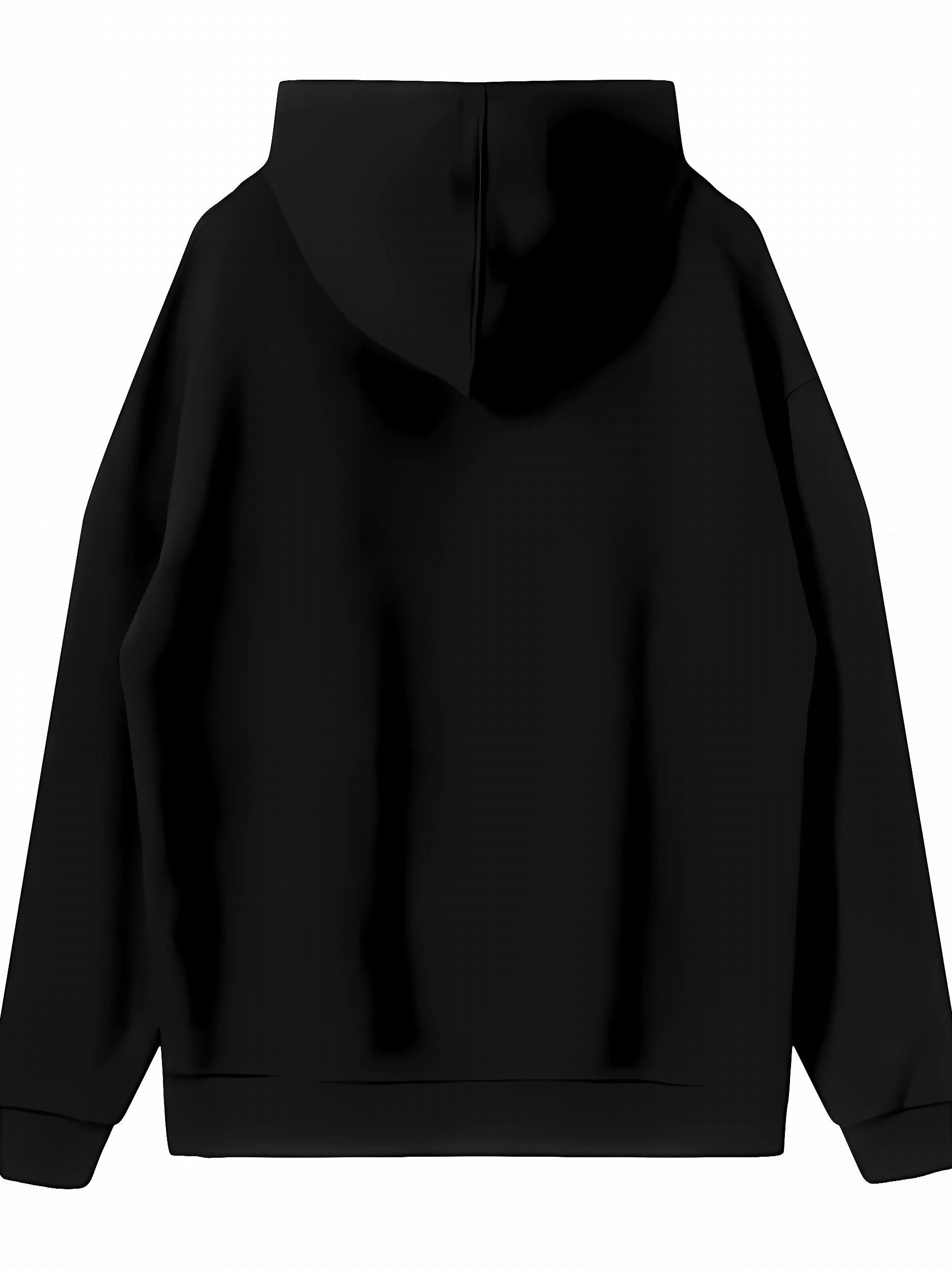 ICE Print Hoodie Long Sleeve Top Men's Clothes For Spring Fall Winter