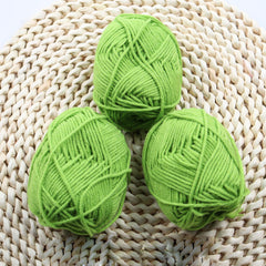 Colorful 4-Layer Cotton Yarn for Crocheting & Knitting