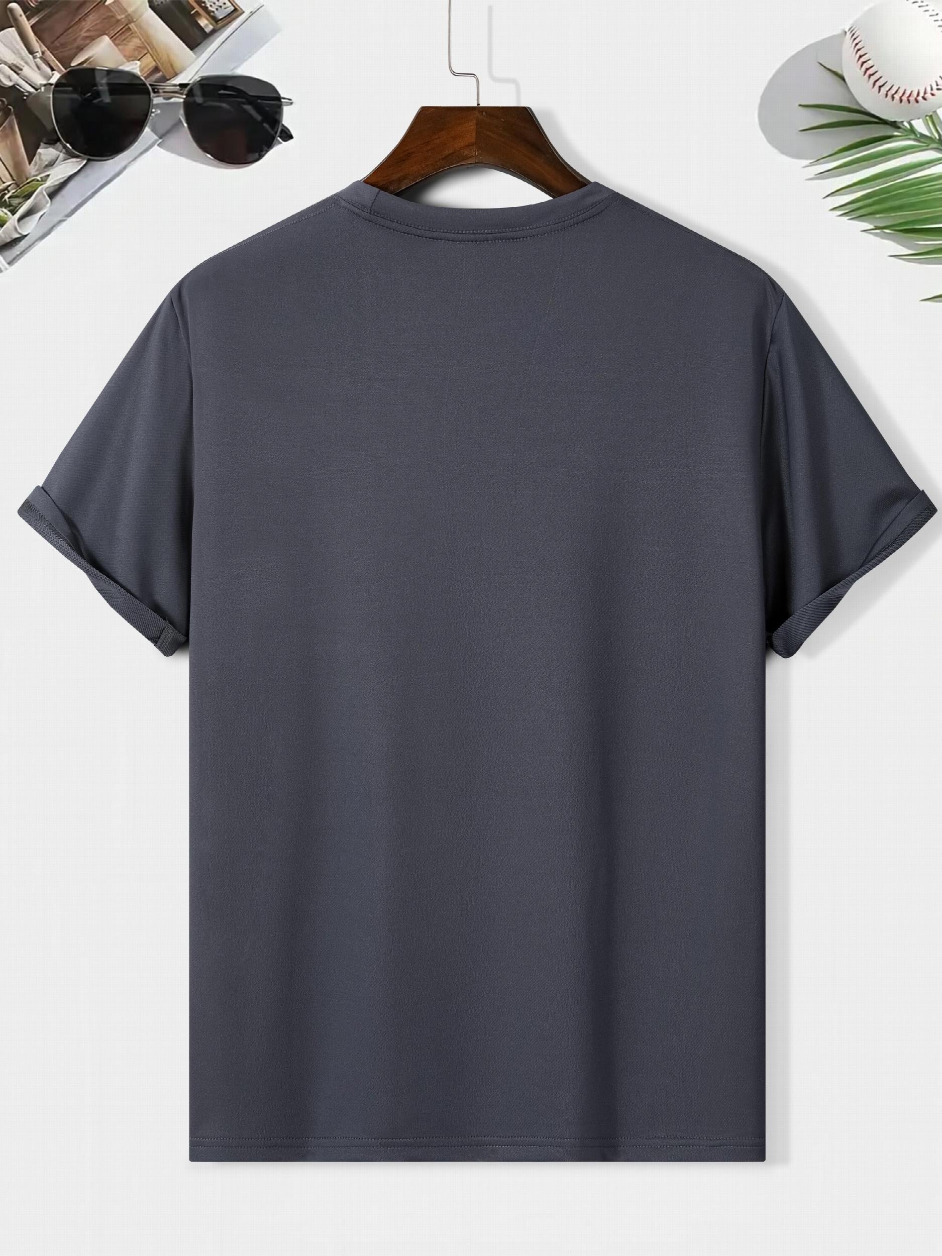 Basketball Print Men's Short Sleeve Sports Top For Training