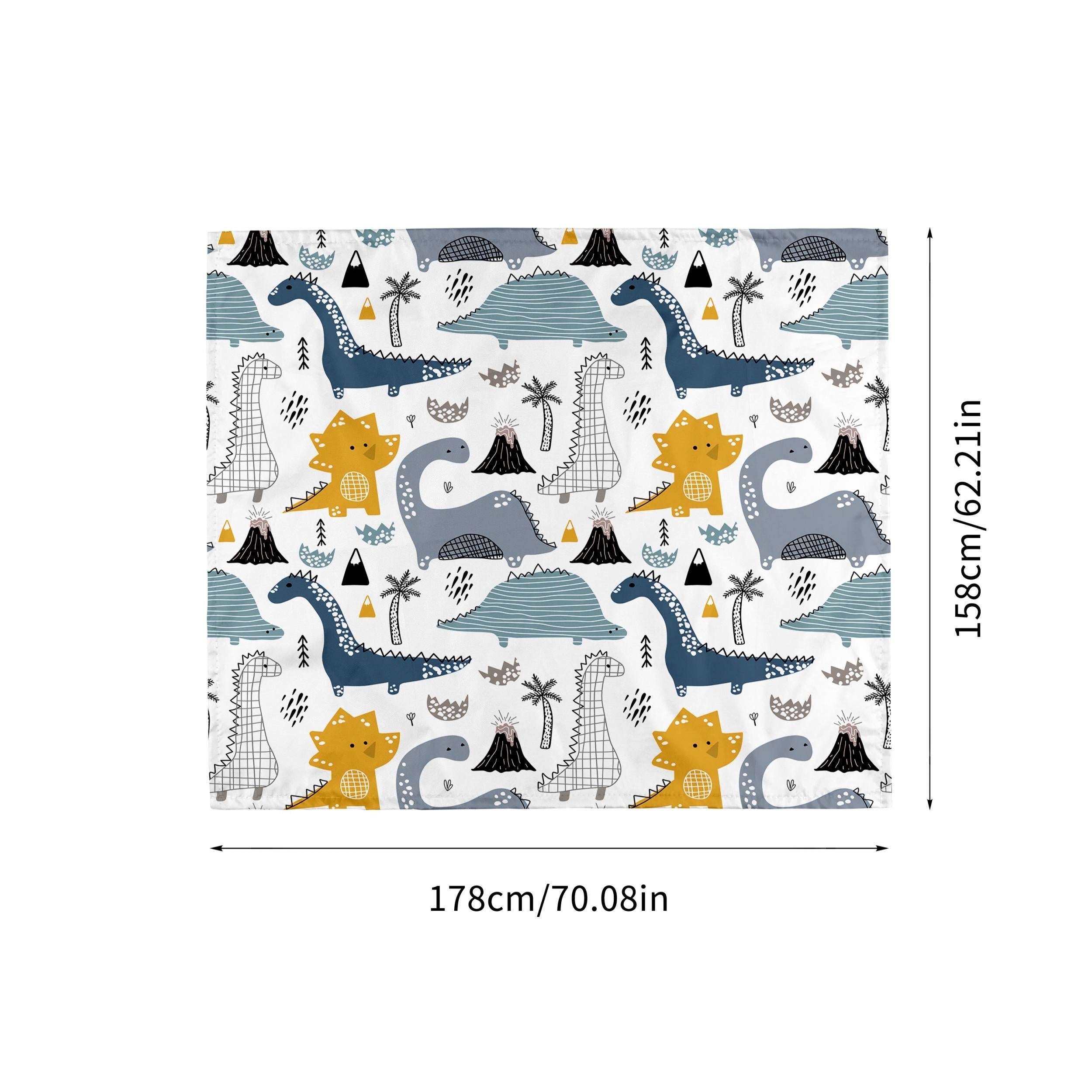 Cartoon Dinosaur Print Outdoor Picnic Mat - Waterproof & Sandproof