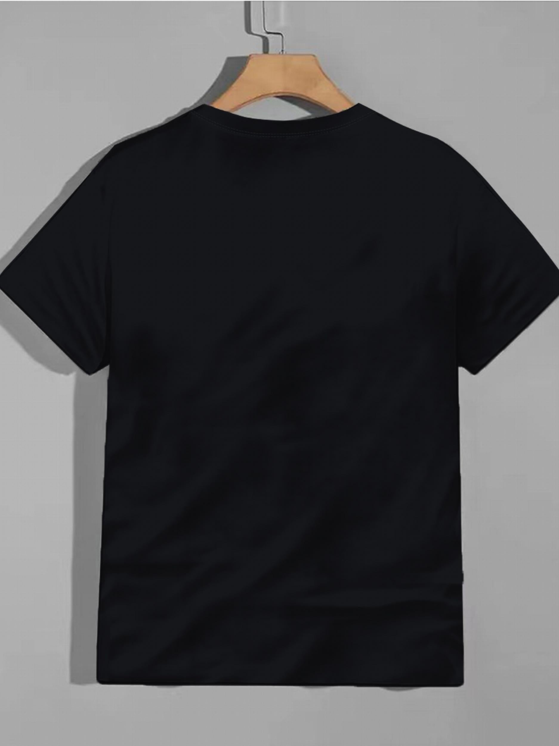 Men's Horse Print Sports T-shirt Round Neck Tee Shirt for Summer