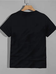 Men's Horse Print Sports T-shirt Round Neck Tee Shirt for Summer