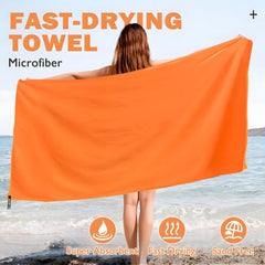 Ultra Fine Fiber Travel Towel Quick Drying Absorbent Compact Gym Yoga Towel