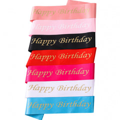 Happy Birthday Party Sash - Birthday Party Accessories