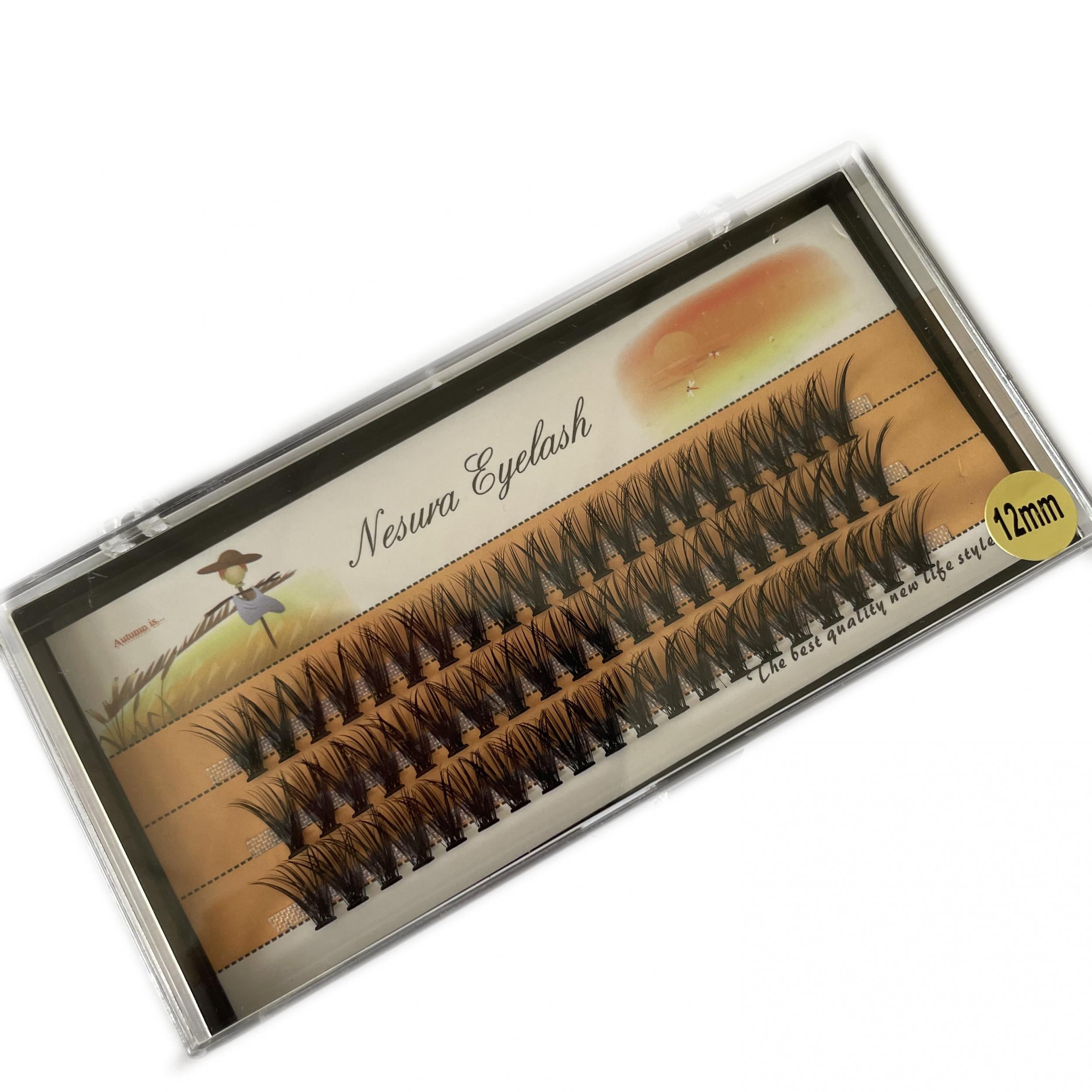 Mikiwilash 60 Bundles 40D Cluster Eyelash Extensions 0 07mm Mink