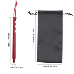 10pcs Aluminum Triangular Ground Nails for Tents
