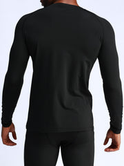 Winter Fleece Basketball Training T Shirt with Compression Sports Tights