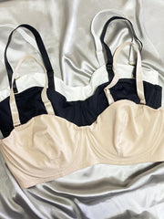 3 Pack Plus Size Basic Bra Set Non Padded Comfort T shirt